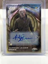 Marketplace image: Topps 2026 Chrome Star Wars Superfractor Andy Serkis Auto Snoke #102 1/1