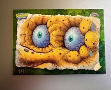 Marketplace image: Topps Chrome SpongeBob 25th Anniversary - Gross Out SuperFractor GO-5 NM 1/1