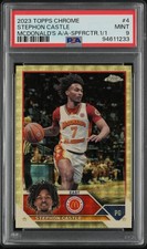 Marketplace image: 2023 #4 Stephon Castle PSA 9 Topps Chrome Mcdonald's All-American Superfractor