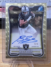 Marketplace image: Topps 2026 Bowman Football Superfractor Brock Bowers Raiders Auto 1/1 BCA-BB