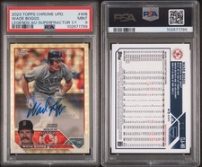 Marketplace image: 2023 TOPPS CHROME UPDATE WADE BOGGS LEGENDS AUTO SUPERFRACTOR 1/1 PSA 9 MINT