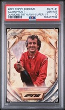 Marketplace image: ALAIN PROST PSA 10 2025 Topps Chrome F1 75th Diamond Superfractor 1/1