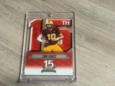 Marketplace image: 2025 Leaf Football Superfractor 15th Year Die Cut  Sam Leavitt  Auto RC True 1/1