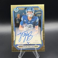 Marketplace image: 2026 Bowman Football Tiger Bachmeier 1st On-Card Auto Gold Superfractor 1/1 BYU