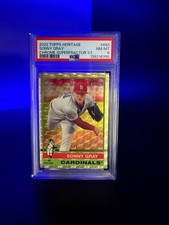 Marketplace image: 2022 Topps Heritage #683 Sonny Gray Chrome Superfractor 1/1 PSA 8
