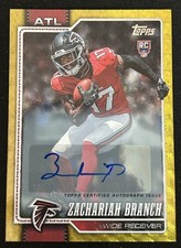 Marketplace image: Zachariah Branch Topps 2026 Flagship 1/1 Superfractor Auto Rookie Falcons #397