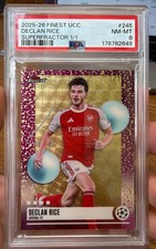Current marketplace image for 2025 Topps Finest UCC #245 Declan Rice Superfractor 1/1