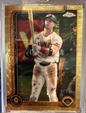 Current marketplace image for 2025 Topps Chrome #65 Trey Cabbage Giants Superfractor 1/1
