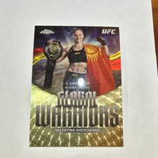 Marketplace image: Topps 2026 Chrome UFC Global Warriors Valentina Shevchenko GW-3 SuperFractor 1/1