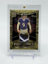 Marketplace image: 2019 Panini Spectra JUSTIN TUCKER Fireworks Superfractor Patch #1/1 - RAVENS