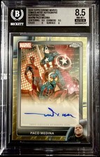 Marketplace image: 2026 TOPPS CHROME MARVEL SPIDER-MAN ,Boy, Cap AA-PM  1/1 SUPERFRACTOR BGS 8.5