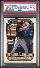 Marketplace image: 2026 BOWMAN CHROME PROSPECTS SUPERFRACTOR 1/1 HANDELFRY ENCARNACION 1/1 PSA 8