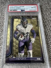 Marketplace image: 2025 Topps Chrome - Derrick Henry 1/1 Etch-Superfractor PSA 8