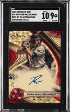 Marketplace image: 2024 BOWMAN'S BEST BEST OF 2024 AUTOS SUPERFRACTOR RYAN WALDSCHMIDT SGC 9
