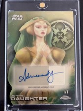 Marketplace image: 2025 Topps Chrome Star Wars - Mortis Daughter - A-AW Auto - Superfractor 1/1