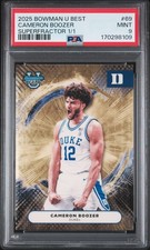 Marketplace image: 2025 BOWMAN UNIVERSITY BEST SUPERFRACTOR 1/1 #69 CAMERON BOOZER 1/1 PSA 9
