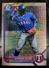 Marketplace image: 22 Bowman Chrome Mojo Luisangel Acuna Superfractor 1/1