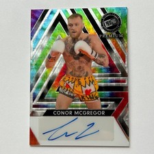 Marketplace image: Conor McGregor 2024 Leaf National Tie-Dye Flood Superfractor Auto Card 1/1