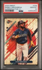 Current marketplace image for 2025 Topps Finest #238 Randy Arozarena Superfractor 1/1