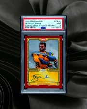 Marketplace image: 2026 Topps Marvel Mint Chrome - Wolverine Hugh Jackman Auto /5 Red Superfractor