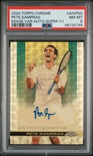 Current marketplace image for 2024 Topps Chrome #AIVPSS PETE SAMPRAS Superfractor 1/1