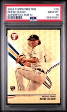 Marketplace image: 2024 TOPPS PRISTINE SUPERFRACTOR 1/1 #16 REESE OLSON ROOKIE RC 1/1 PSA 10