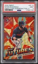 Marketplace image: 2026 TOPPS FINEST FINEST FUTURES SUPERFRACTOR 1/1 KEVIN MCGONIGLE 1/1 PSA 9