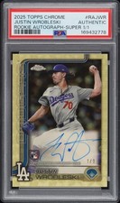 Marketplace image: 2025 TOPPS CHROME ROOKIE AUTOGRAPHS #RAJWR JUSTIN WROBLESKI SUPER 1/1 PSA AUTH