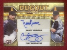 Marketplace image: Randy Johnson/Curt Schilling Dual Auto 1/1 Gold Superfractor 2026 Leaf Pro Set🔥
