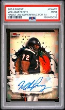 Current marketplace image for 2024 Topps Finest #FAWP WILLIAM PERRY Superfractor 1/1