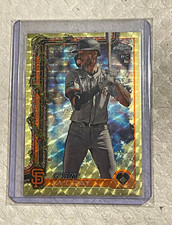 Marketplace image: Topps 2025 Topps Chrome Grant McCray Holiday 1/1 super fractor HC53 SF Giants