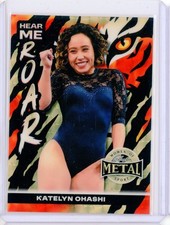 Marketplace image: 2026 Leaf Metal Women of Sport KATELYN OHASHI Hear Me Roar Gold Superfractor 1/1