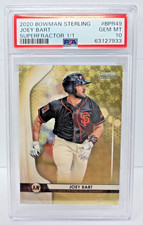 Marketplace image: 2019 Bowman Sterling SUPERFRACTOR - JOEY BART RC Card - 1 of 1 PSA 10 GEM MINT