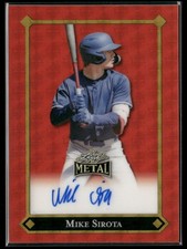 Marketplace image: 2025 Leaf Metal Mike Sirota Red Flood Superfractor 1/1 Auto