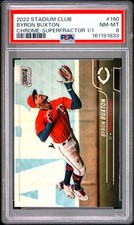 Current marketplace image for 2022 Topps Stadium Club Chrome #190 Byron Buxton Superfractor 1/1