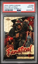 Marketplace image: 2024 TOPPS CHROME FANATICAL SUPERFRACTOR 1/1 #FAN9 ELLY DE LA CRUZ 1/1 PSA 10