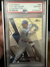 Marketplace image: Topps Finest 2018 Cody Bellinger SuperFractor 1/1 #89 PSA 10