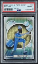 Marketplace image: 2026 Topps Chrome Disney Frozone 1/1 Superfractor #127 The Incredibles PSA 10