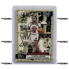 Current marketplace image for 2025 Bowman #BM-23 Ta'Niya Latson Superfractor 1/1