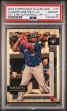Marketplace image: 2024 SUPERFRACTOR 1/1 #17 VLADIMIR GUERRERO JR. 1/1 PSA 10