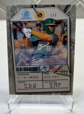 Marketplace image: 2026 Bowman Chrome - Leo de Vries Superfractor Auto 1/1 - Travel Tags #TT-9 RC