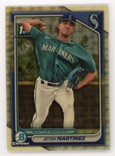 Marketplace image: 2024 BOWMAN CHROME BCP-219 JETER MARTINEZ 1/1 SUPERFRACTOR MARINERS 1ST PROSPECT