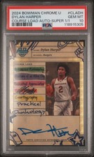 Marketplace image: 2024 BOWMAN CHROME U COURSE LOAD AUTO SUPERFRACTOR DYLAN HARPER 1/1 PSA 10