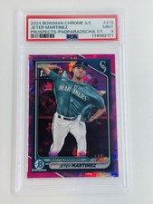 Marketplace image: 2024 Bowman Chrome Sapphire Prospect Padparadscha Jeter Martinez 1/1 PSA 9