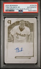 Current marketplace image for 2024 Bowman Chrome #CPATB TONY BLANCO JR Superfractor 1/1