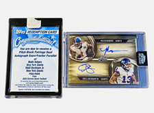 Marketplace image: 1/1 Topps Chrome Black- Pitch Black Pairings Dual Auto Superfractor PBDA-MNQB