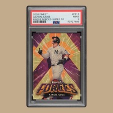 Marketplace image: 2026 Topps Finest Forces First Year Edition Aaron Judge 1/1 SuperFractor PSA 9