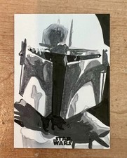 Marketplace image: 2022 Topps Chrome Star Wars the Mandalorian Beskar Edition Sketch 1/1