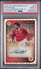 Marketplace image: 2024-25 Topps Merlin Ryan Giggs Superfractor 1/1 Auto - PSA 9/10