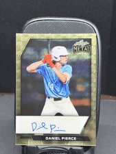 Marketplace image: 2026 Leaf Metal Baseball Auto Daniel Pierce Prismatic 1/1 Superfractor